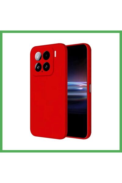 Nur store Çanta Mi 15 Pro Compatible Case Nano Velvet Silicone - Red Bezoss