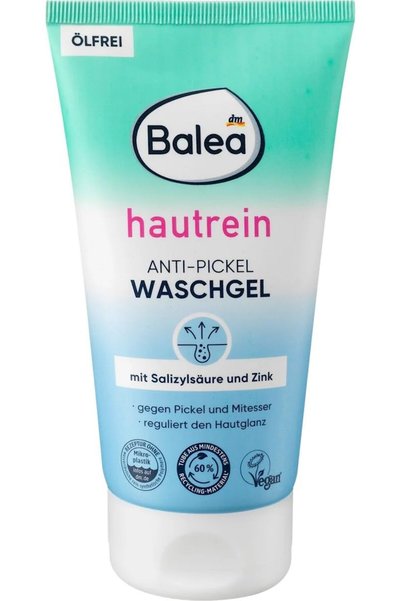 BALEA Hautrein 3-in-1 Peeling Mask 150 ml - Cleansing, Scrub and Clay Mask in...