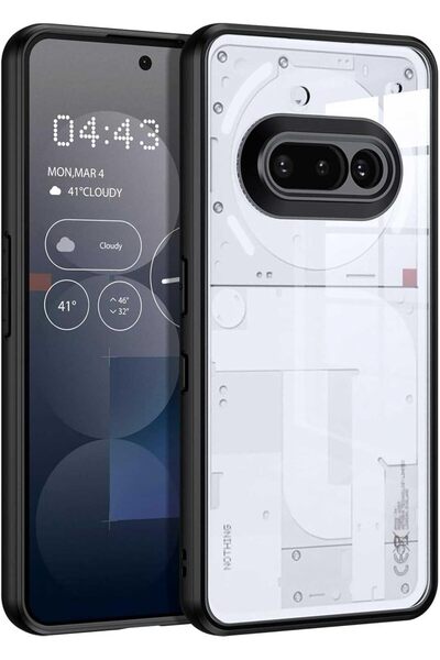 T Tersely غطاء شفاف لهاتف Nothing Phone 3a، غلاف صلب من البولي كربونات والثير...