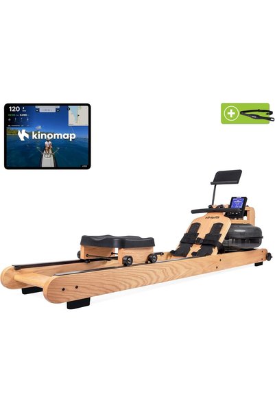 VirtuFit Elite Su Dirençli Ahşap Kürek Makinesi – Meşe