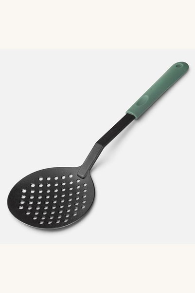 Comerivo Ustensila de Bucatarie - Lingura Perforata 33cm, Plastic Antracit si...