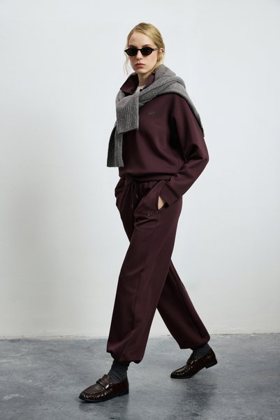 Lufian Sera Knitted Women's Sweatpants Purple