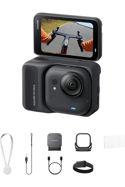 Insta360 GO Ultra Aero Cycling POV Bundle - 4K Vlogging Camera
