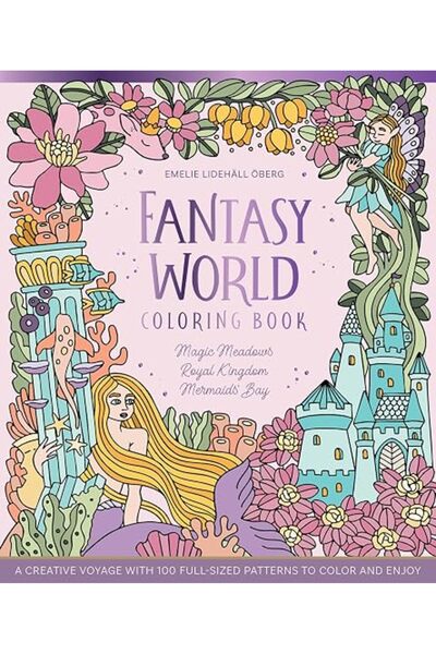 GENERAL كتاب تلوين عالم الخيال MAGIC MEADOWS - ROYAL KINGDOM - MERMAIDS’ BAY:...