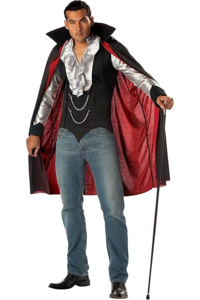 California Costumes زي مصاص دماء رائع للغاية للرجال بمقاس الكبار (عبوة من قطع...