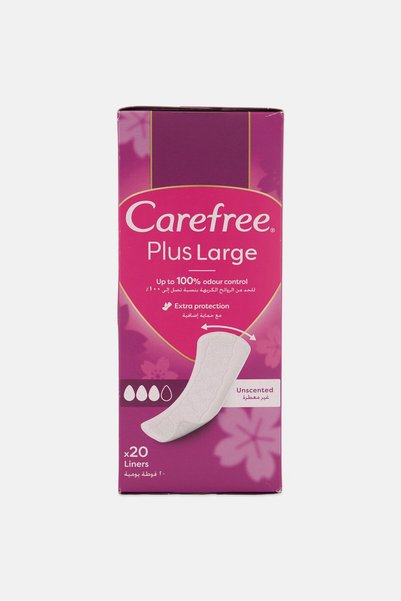 Carefree Plus Large Unscented Panty Liners