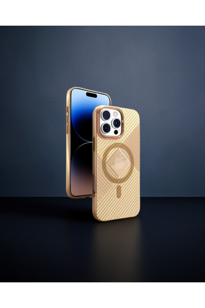 Generic Brand Joko Apple iPhone 16 Pro Max Stella Pc Hard Magsafe Case - Gold