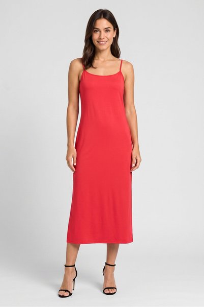Sinsay Women Solid Midi Dress, Red