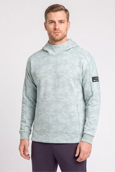 Anta Men Sportswear Fit Long Sleeve Outdoor Hoodie, Green
