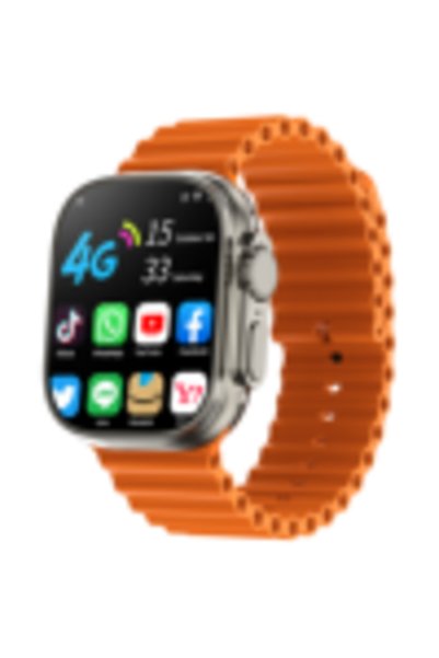 Generic ساعة ذكية بشريحة 4G وشاشة 2.06 بوصة، ذاكرة 2 جيجابايت + 16 جيجابايت، ...