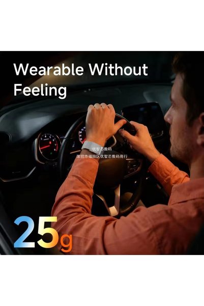 Generic سوار ذكي بتقنية البلوتوث بدون شاشة مع مراقبة صحة القلب والبصمة الضوئي...
