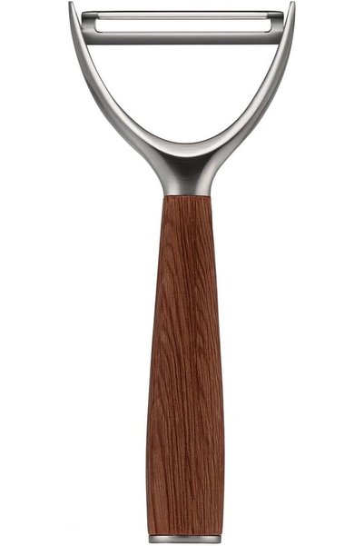 fitto Solid Wood Y-Shape Rotating Vegetable and Fruit Peeler with Comfortable...