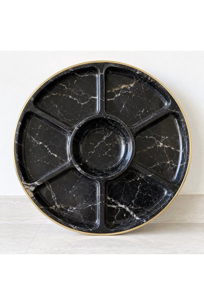 Generic Brand Black Marble Dates Tray, Made to Order in UAE