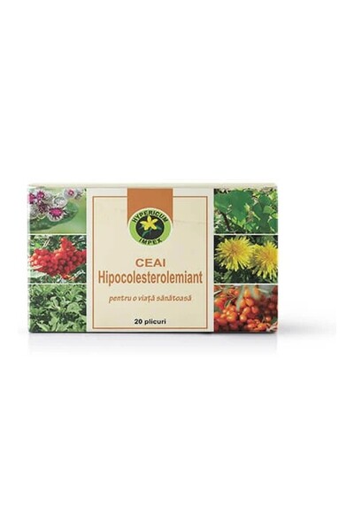 HYPERICUM Ceai Hipocolesterolemiant Hypericum, supliment alimentar din 7 plan...