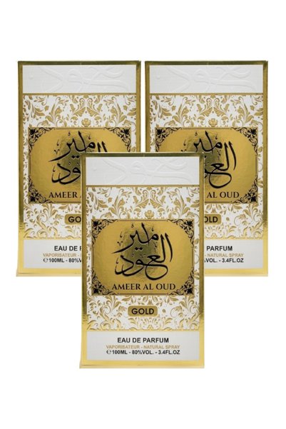 AMEER 3 قطع Al Oud Gold عطر 100مل