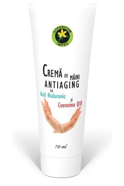 HYPERICUM Crema de maini Hypericum, cu acid hialuronic si coenzima Q10, catin...