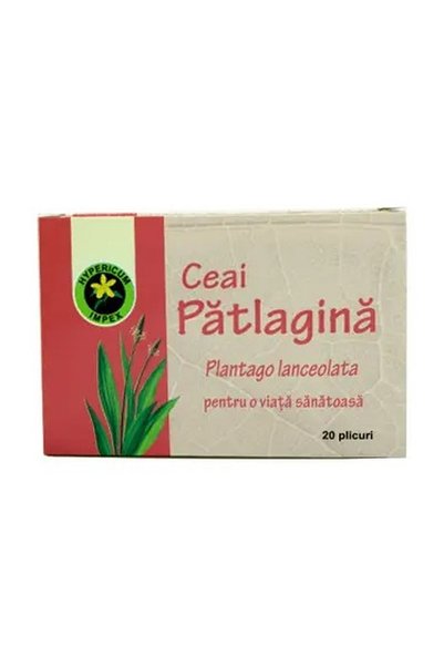 HYPERICUM Ceai Patlagina Hypericum, supliment alimentar cu patlagina (Plantag...