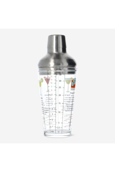 Flying Tiger Copenhagen Kokteyl Tarifli Cam Shaker