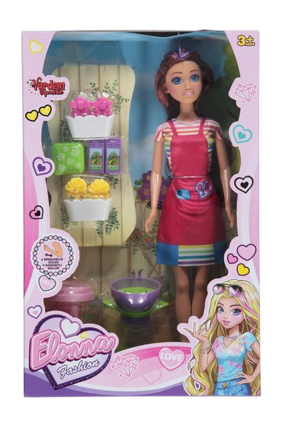 Vardem Boxed 29 cm Florist Doll with Accessories - Fusya
