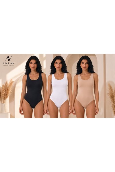 AV ANZAV 1574 ملابس داخلية نسائية بحزام عريض وخطاف - ملمس ناعم