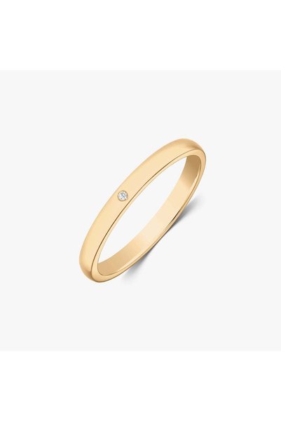 Indira Jewelry Verigheta din aur galben Rounded - Diamante Naturale