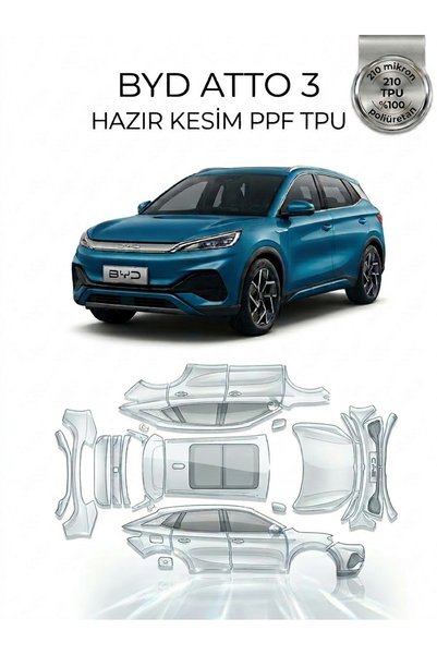 Genel Markalar BYD ATTO 3 UYUMLU HAZIR KESİM TPU ŞEFFAF KAPUT KORUMA FİLMİ ( ...