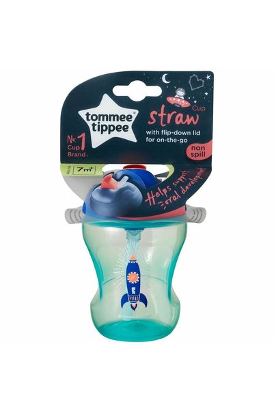tommee tippee Παιδικό Ποτήρι με Λαβές και Καλαμάκι  "Easy Drink " από Πλαστικ...
