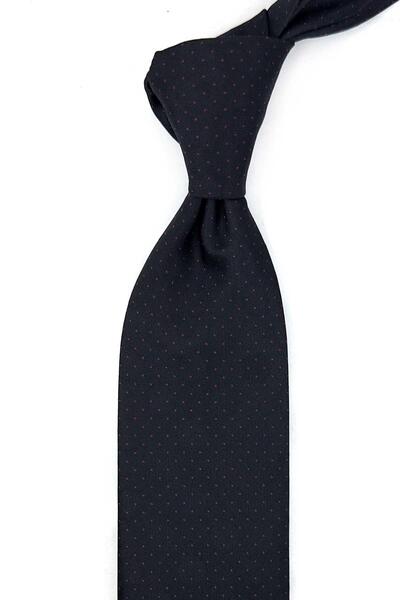 Kravatkolik Classic Tie with Patterned Handkerchief Kk14143