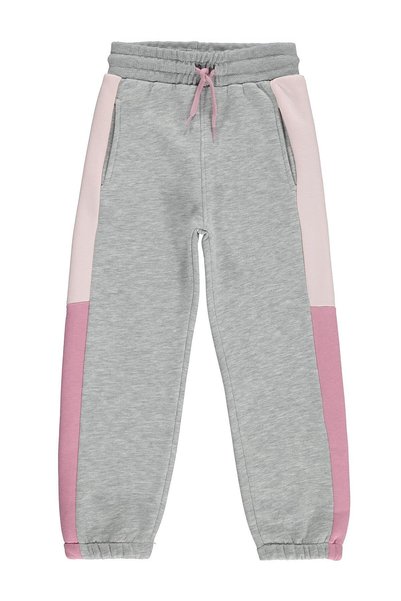 Civil Girls 10-13 Years Old Sweatpants with Side Pieces - Gray