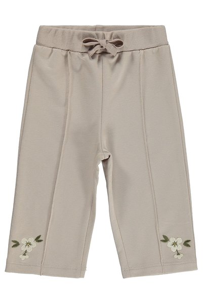 Civil Baby Floral Embroidered 6-18 Months Sweatpants - Beige