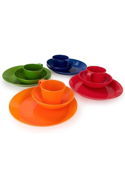 GSI Outdoors طقم طاولة كاسكاديان متين وخفيف الوزن لـ 4 أشخاص - متعدد الألوان ...