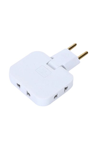 Noonedibs Pachet de 3 prize de perete cu ștecher plat, multifuncționale, cu 3...