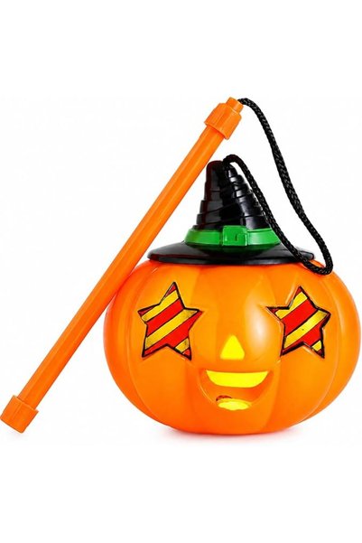 AUTOYSUR Halloween Pumpkin Lantern Battery Operated, Light up Pumpkin Table L...