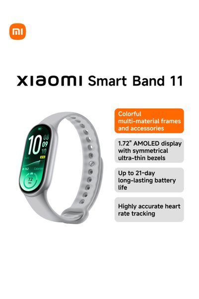 Xiaomi Smart Band 11 Smart Fitness Tracker with AMOLED Display, Heart Rate & ...