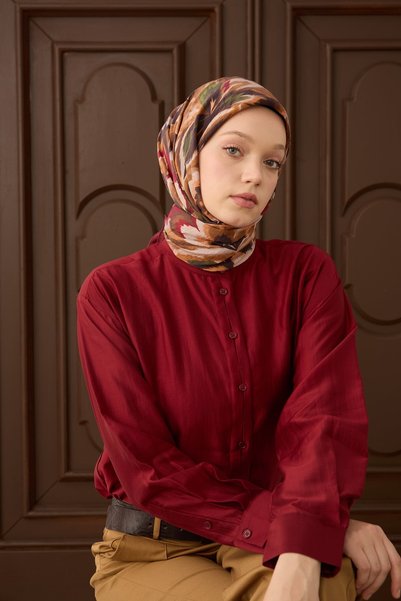 Silk Home Velora Scarf Floral Rhapsody Taba
