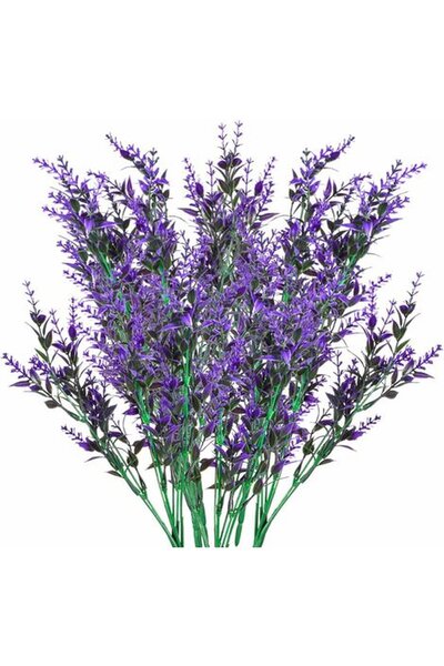 Noonedibs Flori artificiale de lavandă, buchet decorativ de flori artificiale...