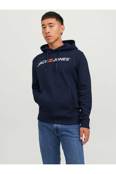 Jack & Jones Men's Printed Hooded Sweatshirt 12137054