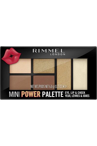 Rimmel باليت ظلال العيون ميني باور، 02 ساسي، 7 جرام، ميتاليك