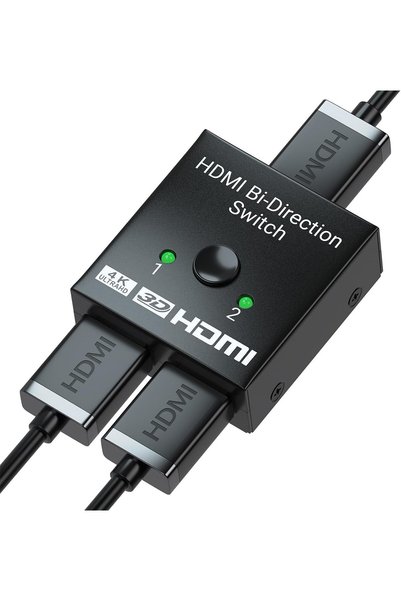 Generic Switch Splitter, Bidirectional HDMI Switcher 2 In 1 Out, HDMI Splitte...