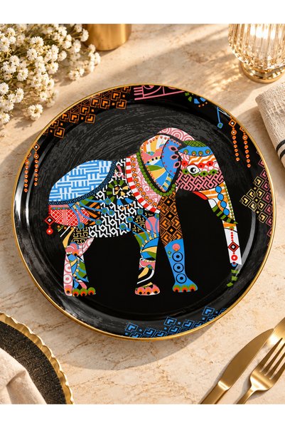 Onedekor Elephant Porcelain Serving Plate 30 cm