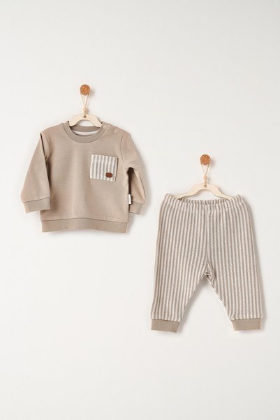 andywawa 100% Cotton 2-Piece Unisex Set