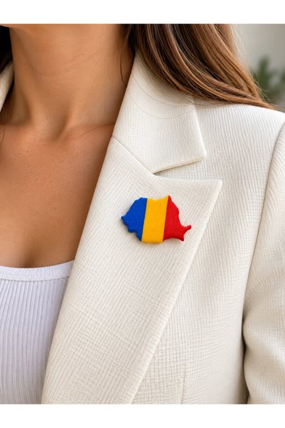 Handmade Romania Brooch