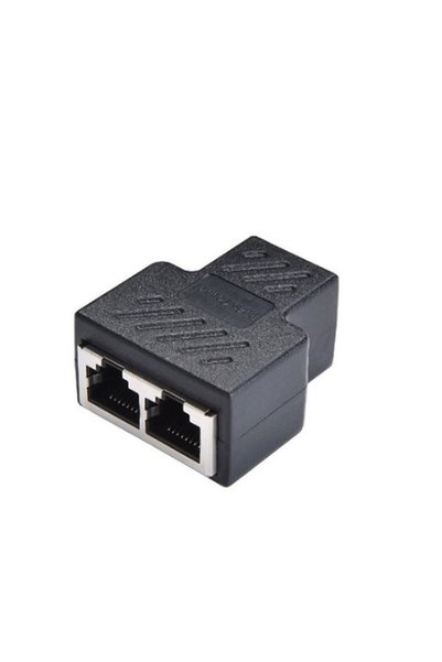 Noonedibs Adaptor Splitter RJ45 1 la 2 porturi mamă-mamă, extender de interne...