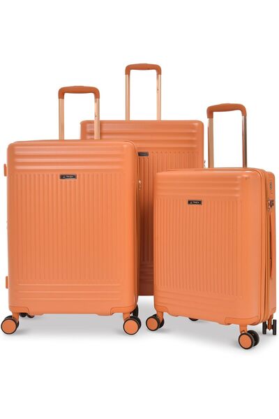 Generic 8 Wheels Set of 3 Trolley Bags, Hard Case ABS, Expandable, 360º Wheel...