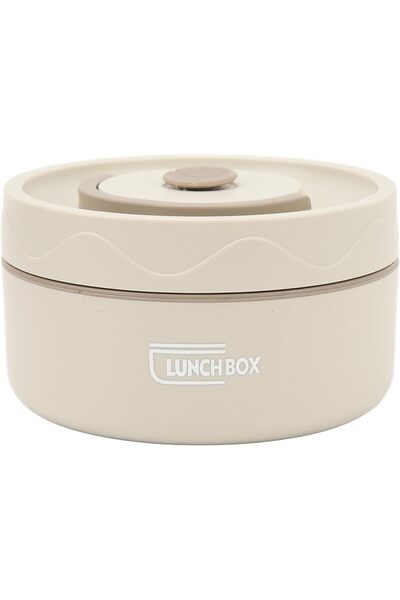 Generic Leakproof Thermal Cooking Pot, Portable Stainless Steel Double Box, R...