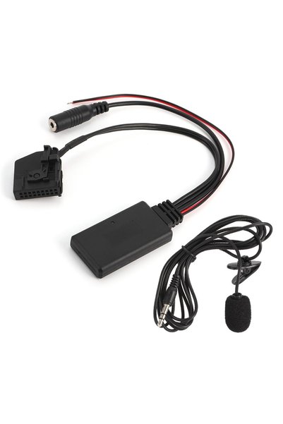 Noonedibs Adaptor cablu AUX Bluetooth 18 pini, microfon auto, potrivit pentru...