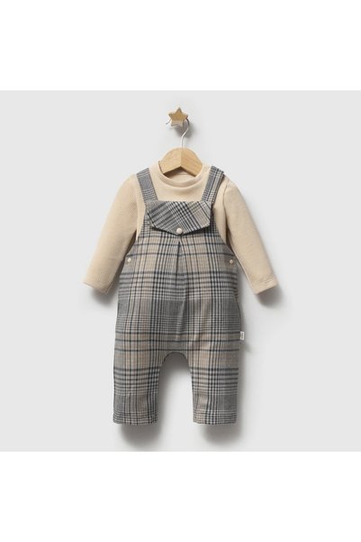 Tongs Plaid Winter Baby Boy Salopet
