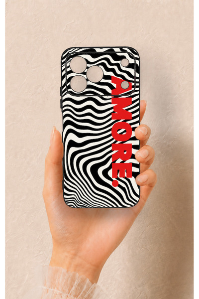 Vip Case Tecno Spark 50 4g Compatible Zebra Amore Patterned Silicone Case