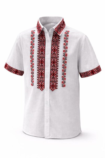 OEM Men's traditional shirt, white, cotton, 3XL