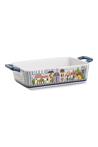Egan Italy Paese Mio Mavi Fırın Kabı 24,5 x 13 cm